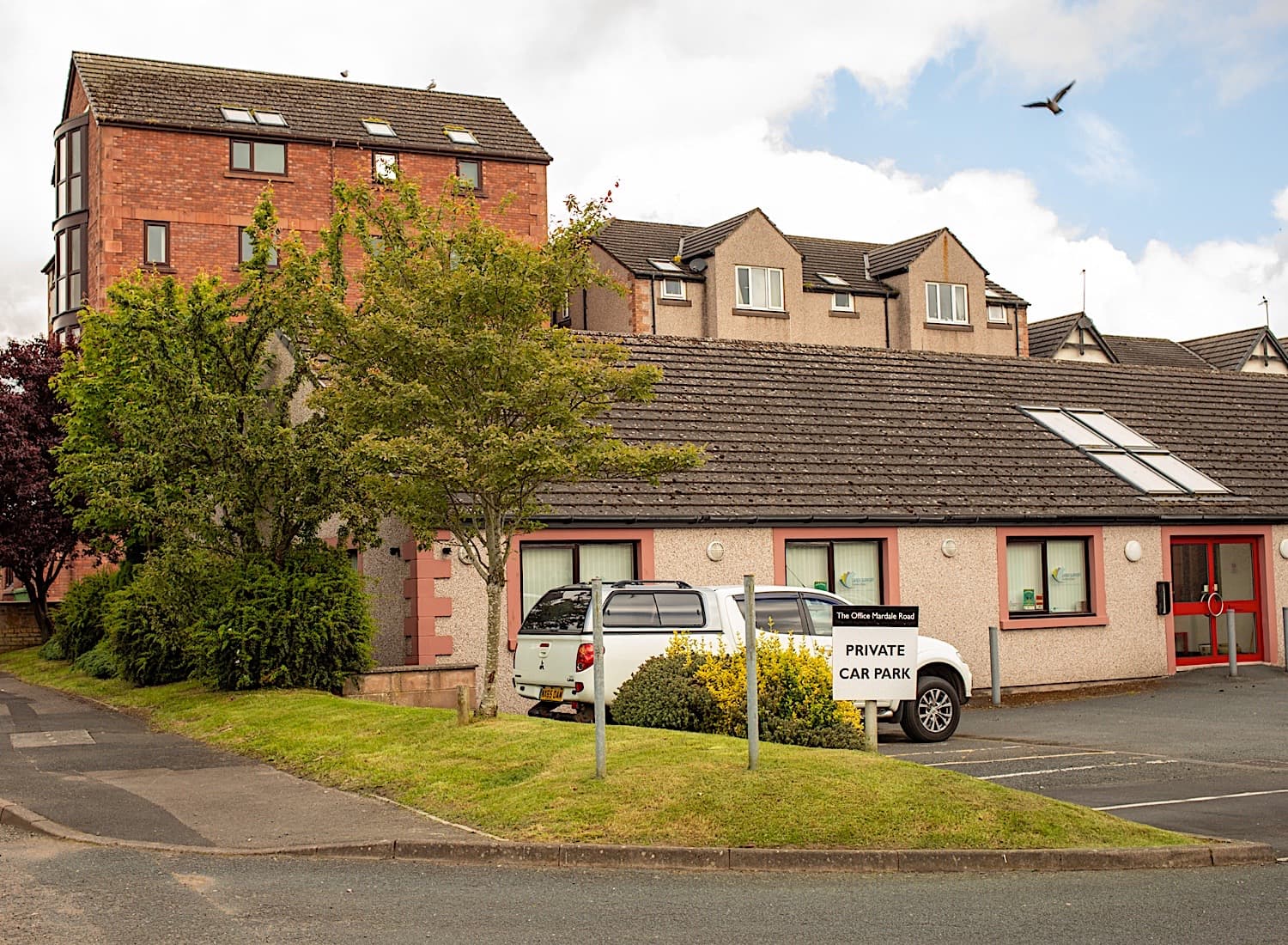 Open plan workspace with natural light